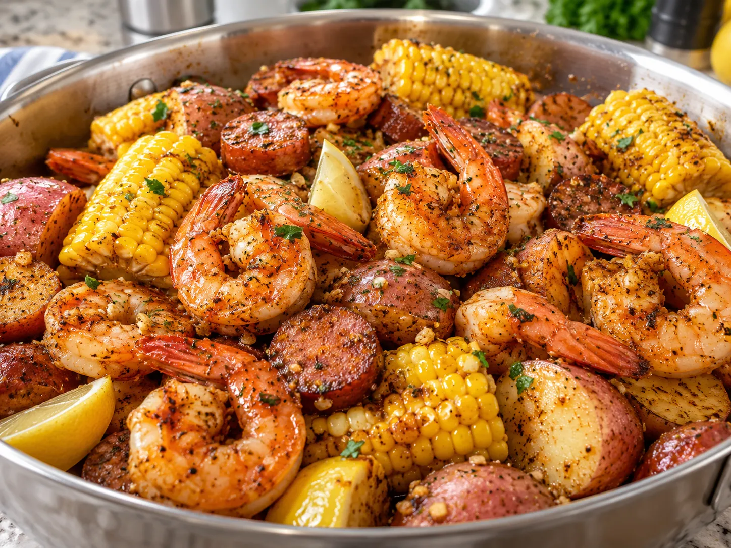 Cajun Shrimp Boil Foil Packets